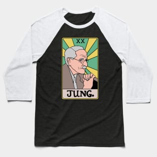 Carl Gustav Jung Tarot Portrait - Jungian Psychology Teacher - Color Baseball T-Shirt